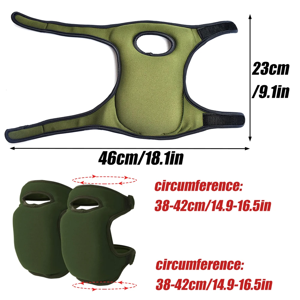 1Pair Non-Slip Kneepads Flexible Soft Foam Knee Protector Pads for Work Gardening Workplace Safety Supplies Sports, Adjustable
