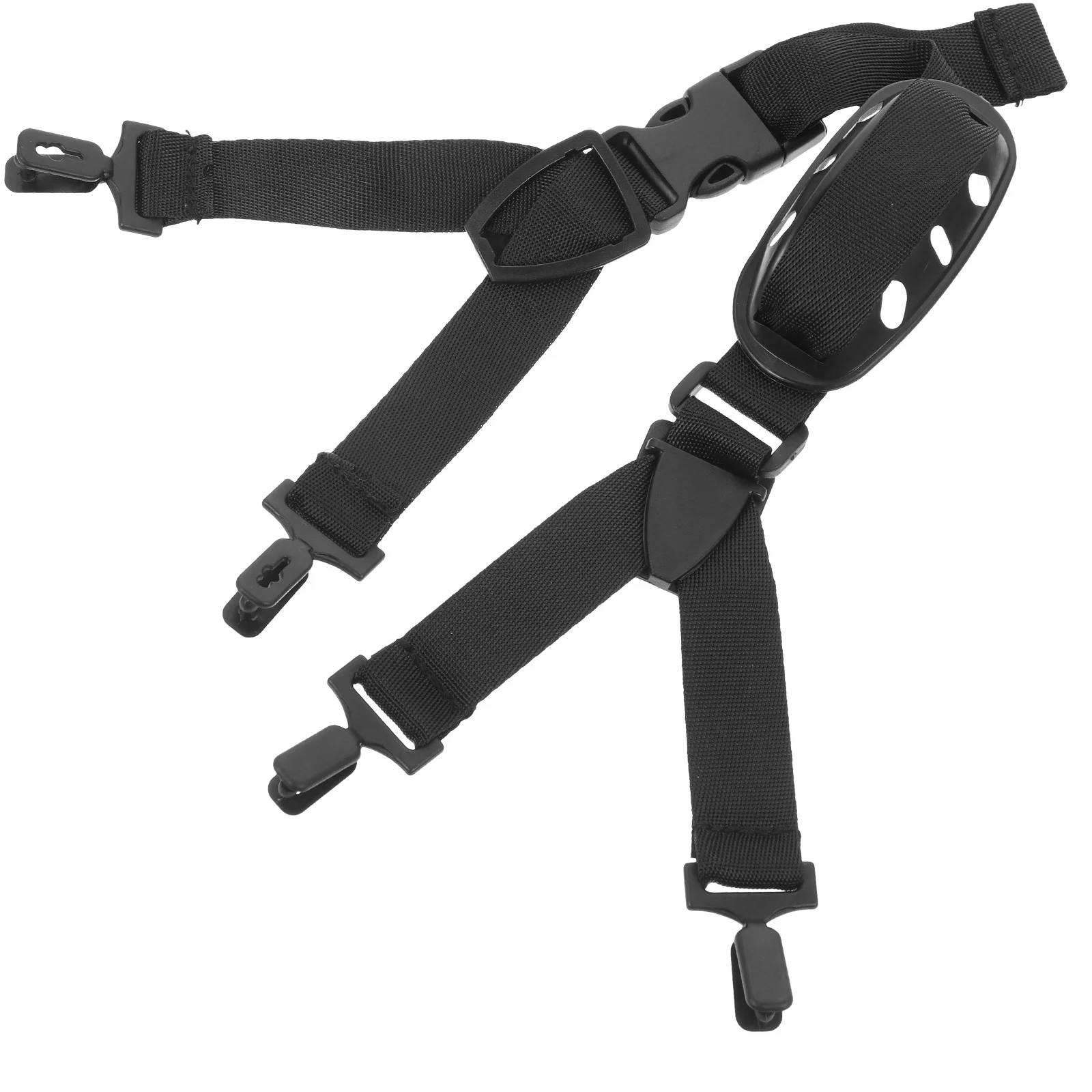 

2 Pcs Construction Strap Chin Safety Universal Band Black Nylon Firefighter
