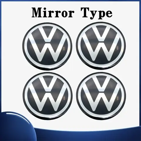 4PCS 65mm Car Wheel Center Decal Hub Sticker for VOLKSWAGEN VW Golf 5 6 7 GTI Polo Passat Rline Tiguan CC Bettle Bora Touran MK8