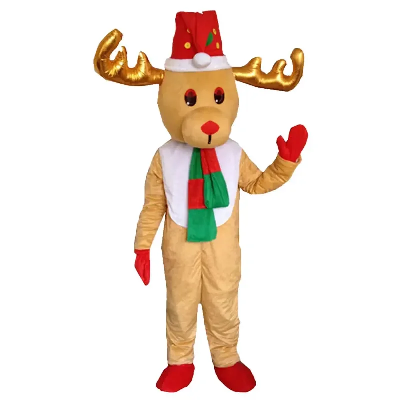 Cartoon Christmas Tree Mascot Cosplay Costumes Christmas Party Celebration Anime Props Elk Snowman Mascot Costume