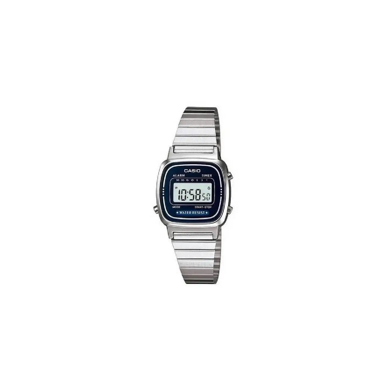 CASIO LA670WA-1 Reloj Para Para Mujer Color Plateado