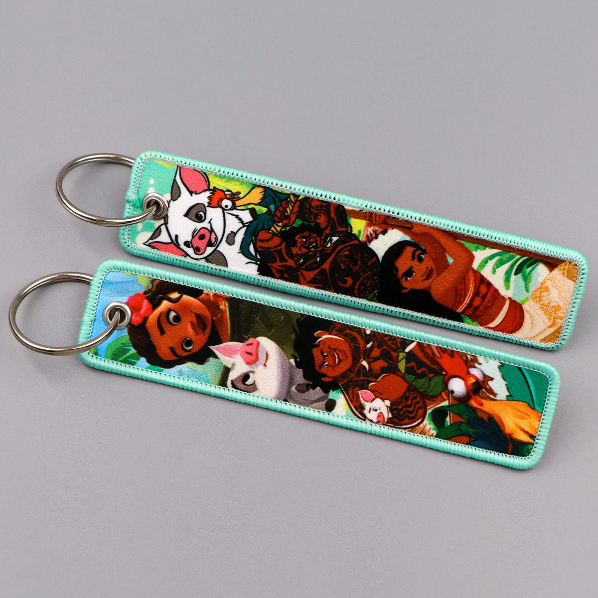 مضحك الساحرة التطريز مفتاح Fobs الكرتون الأميرة مفتاح العلامات المفاتيح للدراجات النارية سيارات مفتاح حامل أنيمي مجوهرات هدايا تشافيرو