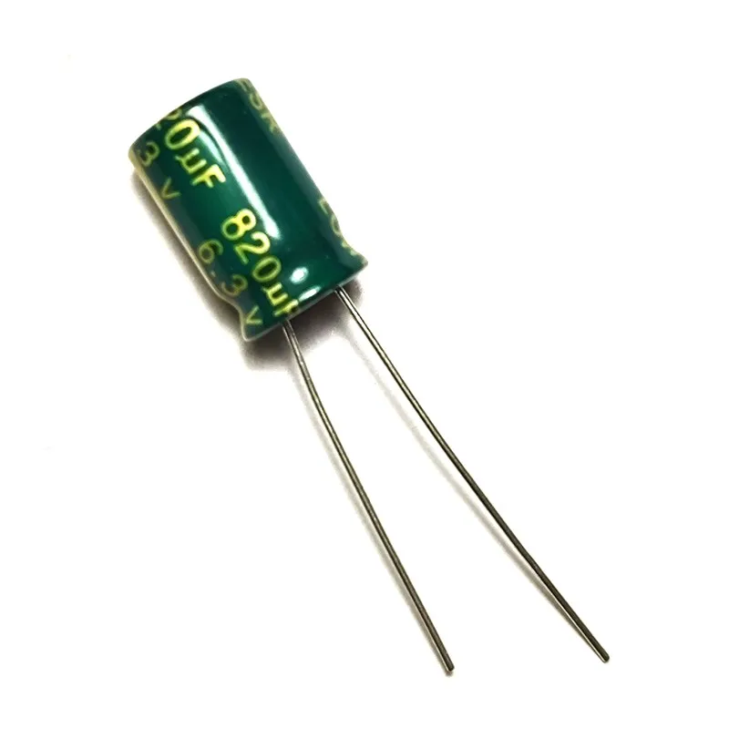 20pcs 820uF 6.3V 820MFD 6.3WV 8*12mm Aluminum Electrolytic Capacitor Radial