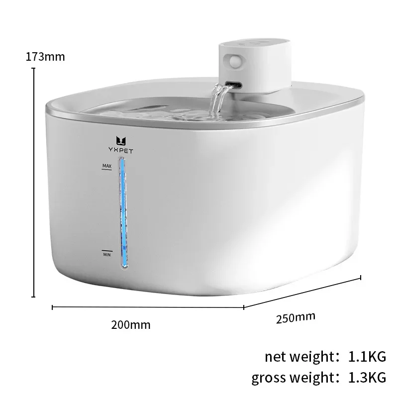 Stainless Steel Pet Water Dispenser Automatic Cat Water Fountain 4L Large Capacity Smart Sensing Silent Dog Water Dispenser