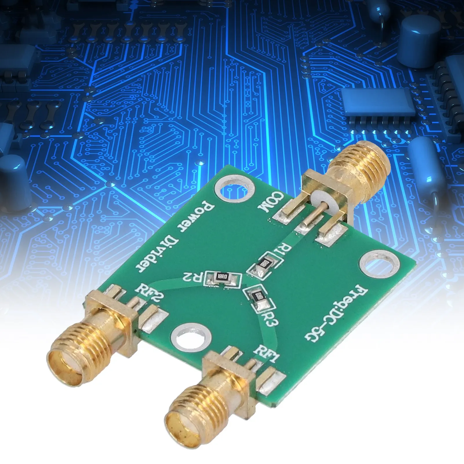 

RF 2 Way Splitter Resistance Splitter Resistance Power Divider Module RF 2 Way Splitter Board Distributor ‑5GHz 6dB 0.5W