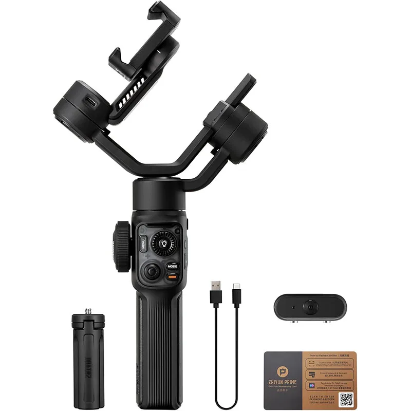 ZHIYUN Smooth 5S AI Combo 3-Axis Gimbal Stabilizer for iPhone 15 Pro Max & Android Smartphone Gimbal with AI Tracker