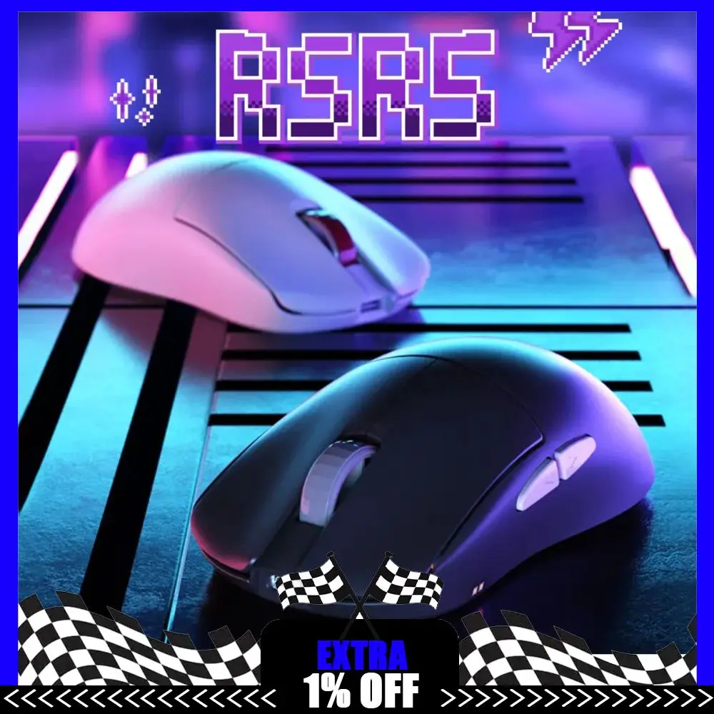 

Беспроводная мышь James Donkey RSR5, трехрежимная, двойная, 8K PAW3950 PAW3395, легкая, эргономичная, на заказ, игровой ноутбук, RSR5S, мышь в подарок