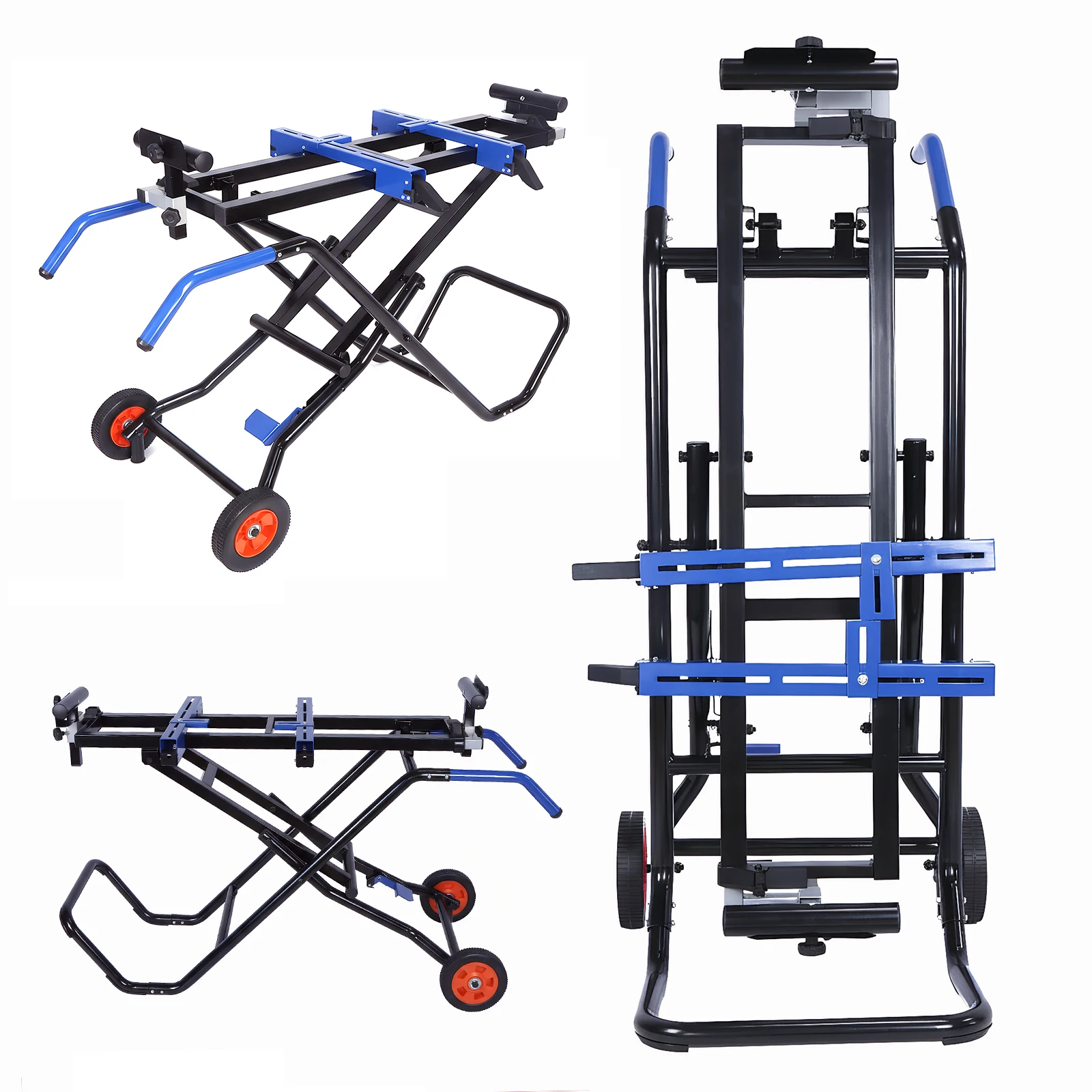 

Portable Table Saw Stand 330Lbs Load Capacity Rolling Table Saw Stand Adjustable Support Universal for Most Brands of Table Saws