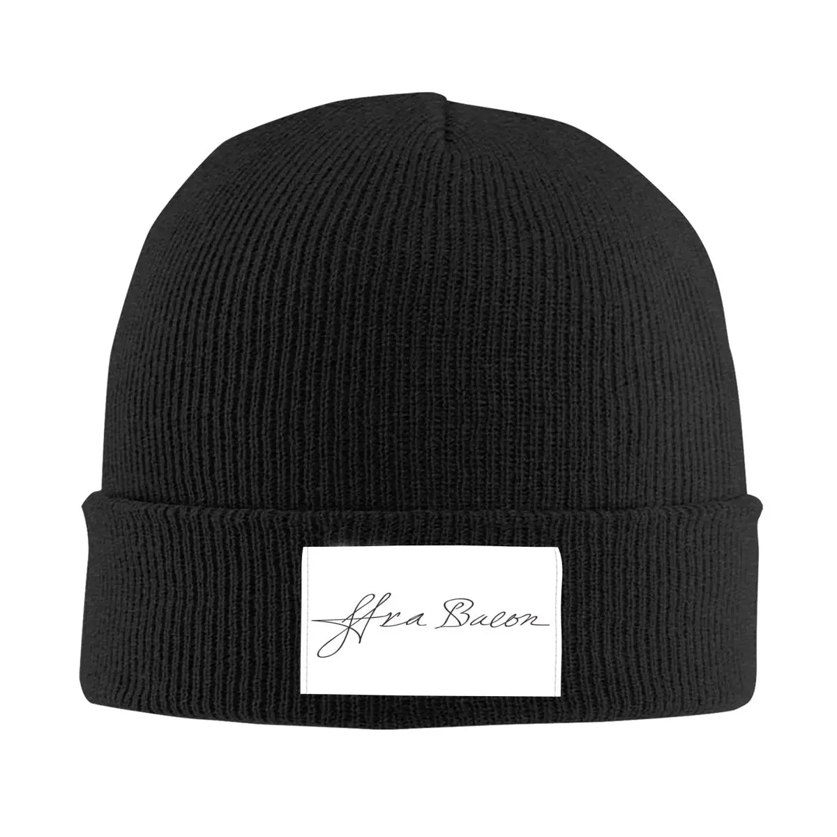 Signature Of Sir Francis Bacon Knit Hat Cap Knitted Beanie Hat Beanies Cap Unisex Hipster