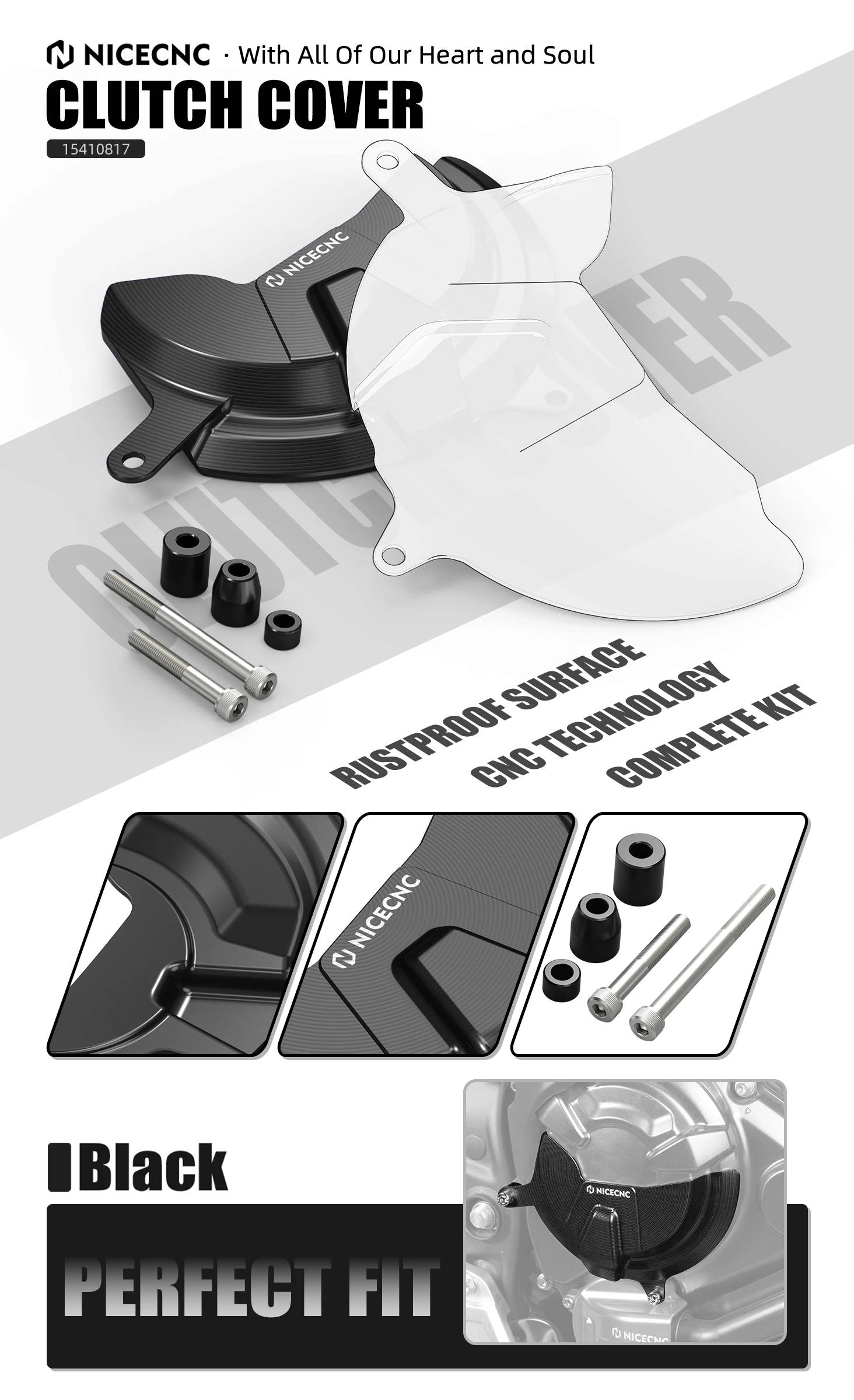 Motorkupplungsdeckel Kurbelgehäuseabdeckung Wasserpumpenschutz für Yamaha Tenere 700 / XTZ 700 2019-2024 Tenere 700 Zubehör – Detail 7