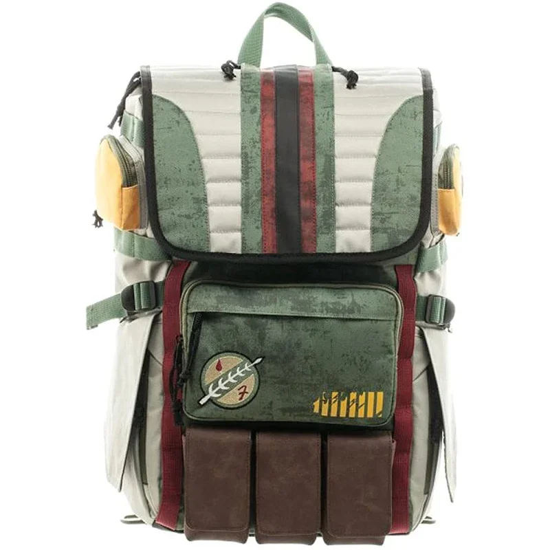 Star Yoda Boba Fett Mandalorian WarsArmor Backpack Large Capacity Laptop Men Backpack Vintage Travel Bags Anime Boys School Bag