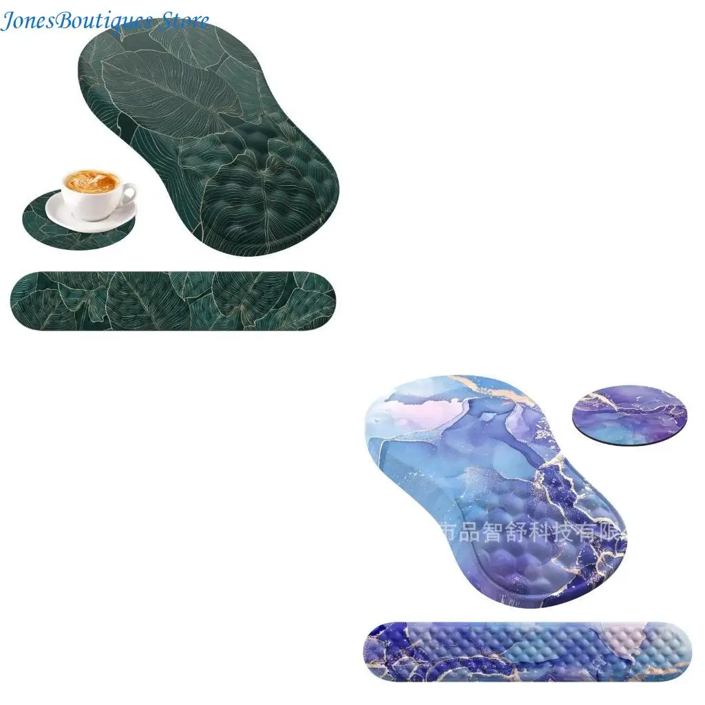 

Ergonomic Wrist Rest Mouse Pad Reduce Strain for Professionals Students Mouse Pad for Long Hours of Computer Use W8KE