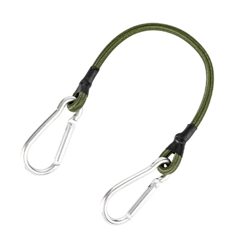 Rubber Camping Rope 30/60/90cm with Hooks Bungee Cord 7mm Thickened Heavy Duty Strap for Cargo/Tarps Covers/Van/Motorcycle/Truck