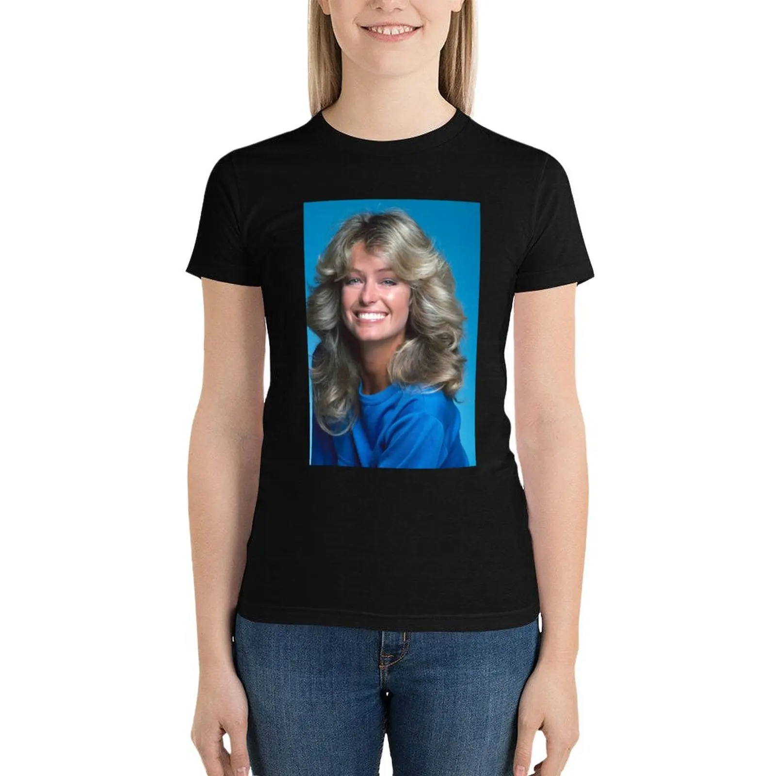 Orlando Brown farrah fawcett T-Shirt cute clothes graphics female Women clothes