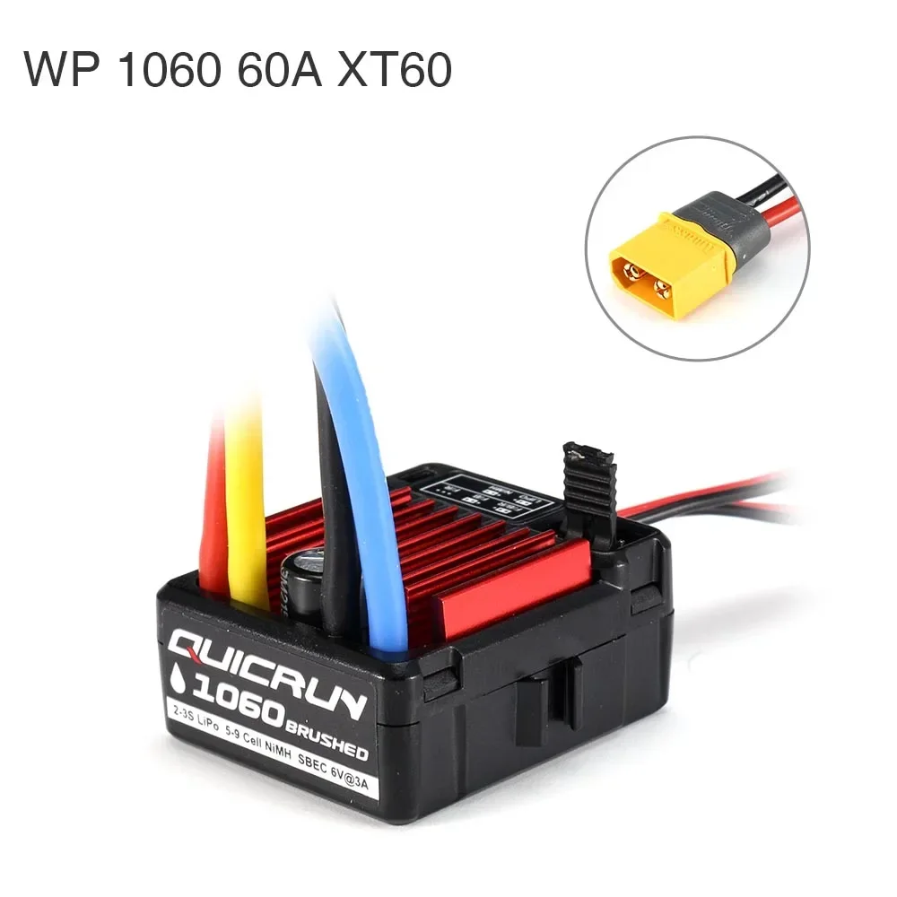 Hobbywing Quicrun 1625 25A WP1060 60A 1080 0880 80A Waterdichte Geborsteld Esc Rtr Voor 1/8 1/10 1/16 1/18 Rc Auto buggy Truck Crawler
