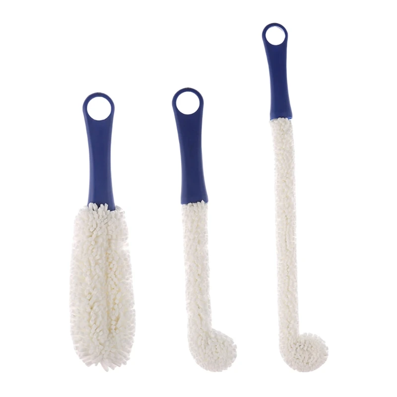 

3Piece Flexible Foams Bottle Brush Wine Glass Cleaning Brushes for Effective Cleaning of Delicate Glassware and Bottles