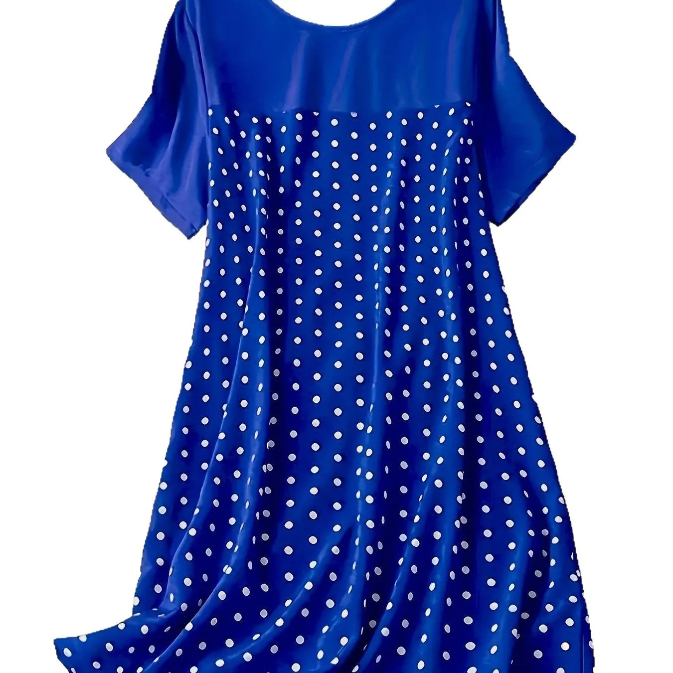 Damska luźna sukienka w stylu vintage z falbankami moda letnia z krótkim rękawem Boho sportowa Casual Dot sukienki Midi