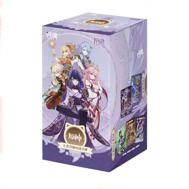 Hot Genshin Impact Game Seven Saints Call Battle Card Game Accessoires Card Supplement Pakket Card Verzamelen Hobby Game Card