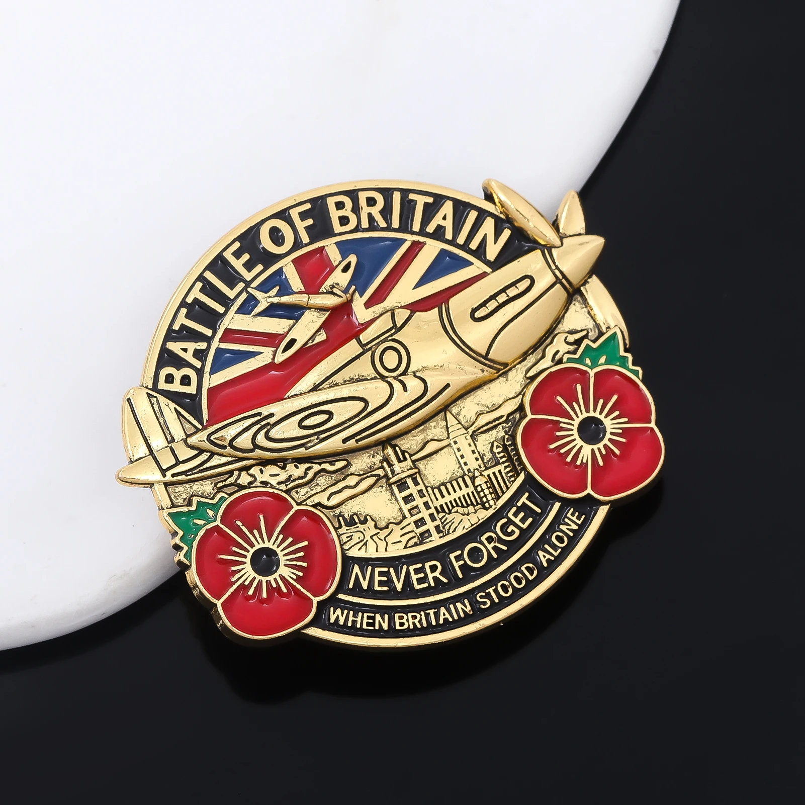 Battle of Britain Commemorative Pins Brooch 1940-2024 Battle of Britain Never Forget Anniversary Badge Brooch Souvenir Gift