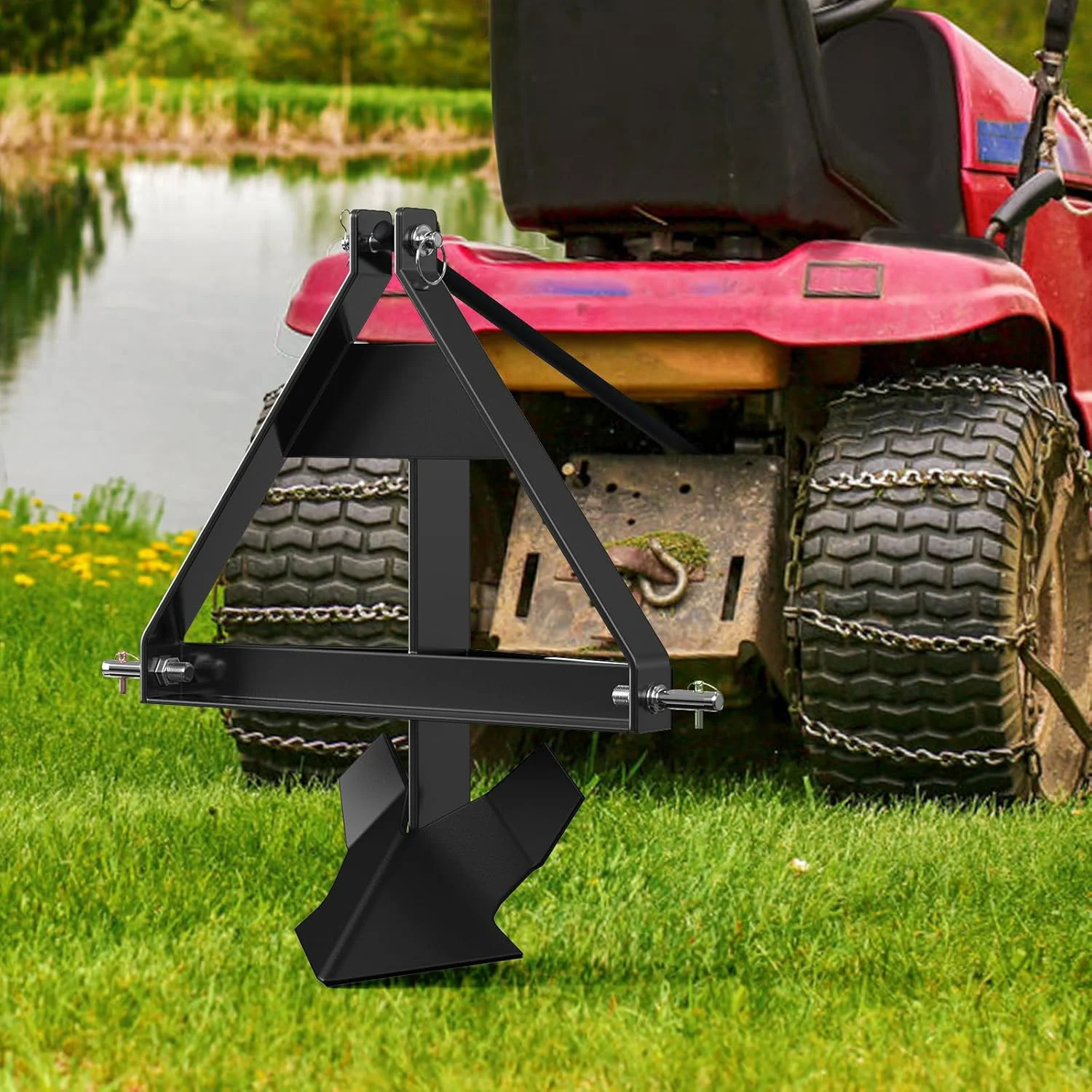 Middle Buster For Category Plow 3-Point Hitch, Heavy Duty Middle Buster Quick Hitch Tractors Steel Furrowing Plow