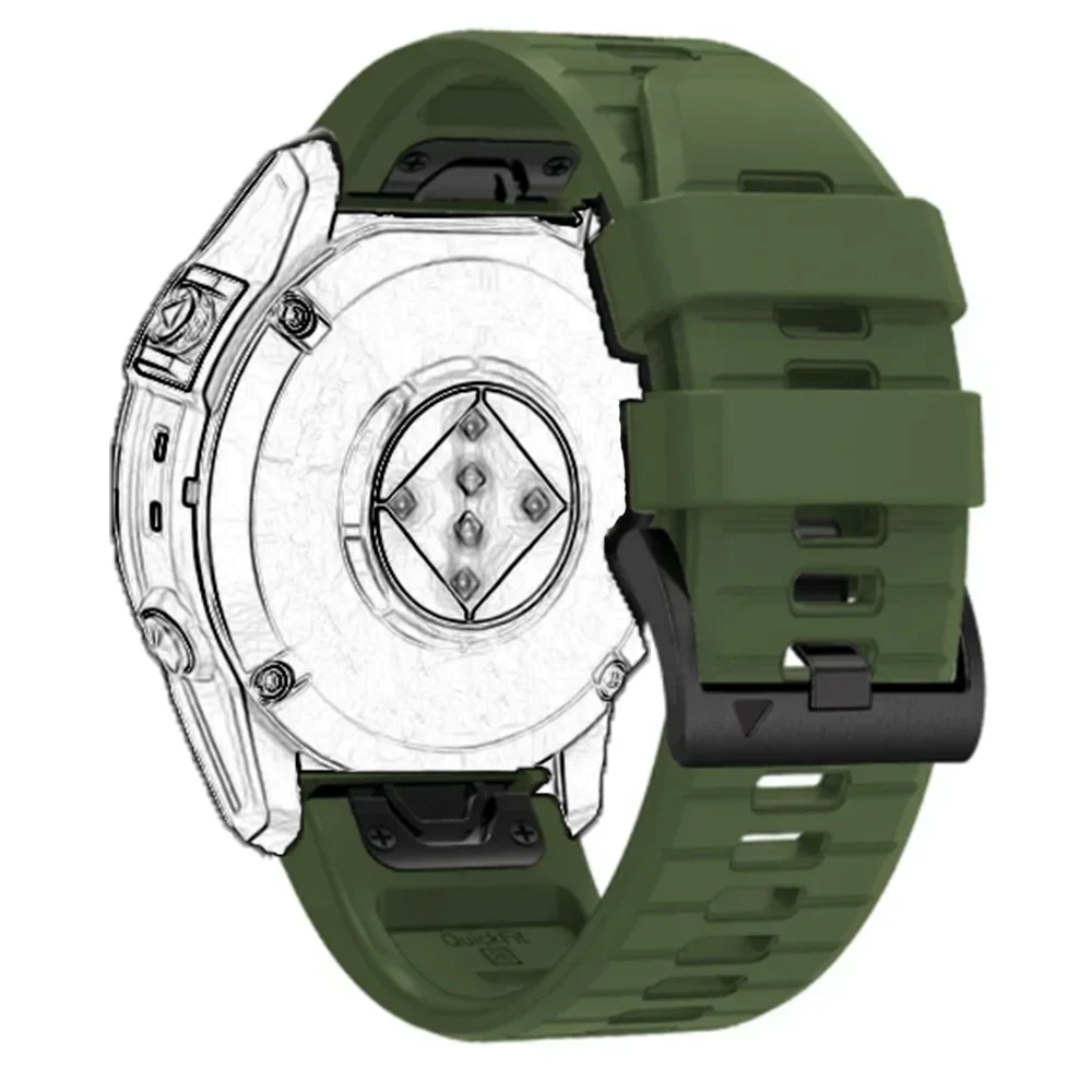 سريعة تناسب حزام 26 مللي متر 22 مللي متر ل Garmin Fenix 8 E 7 7X 6X 6 5X 5 الفرقة Epix Pro Gen 2 47 مللي متر 51 مللي متر إندورو 3 سيليكون سوار إكسسوار