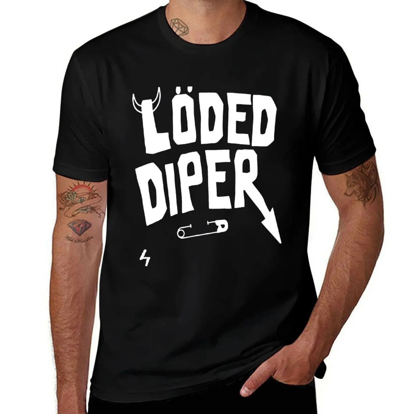 Loded Diper For Anyone T-Shirt Street Style Casual Tee Shirt
