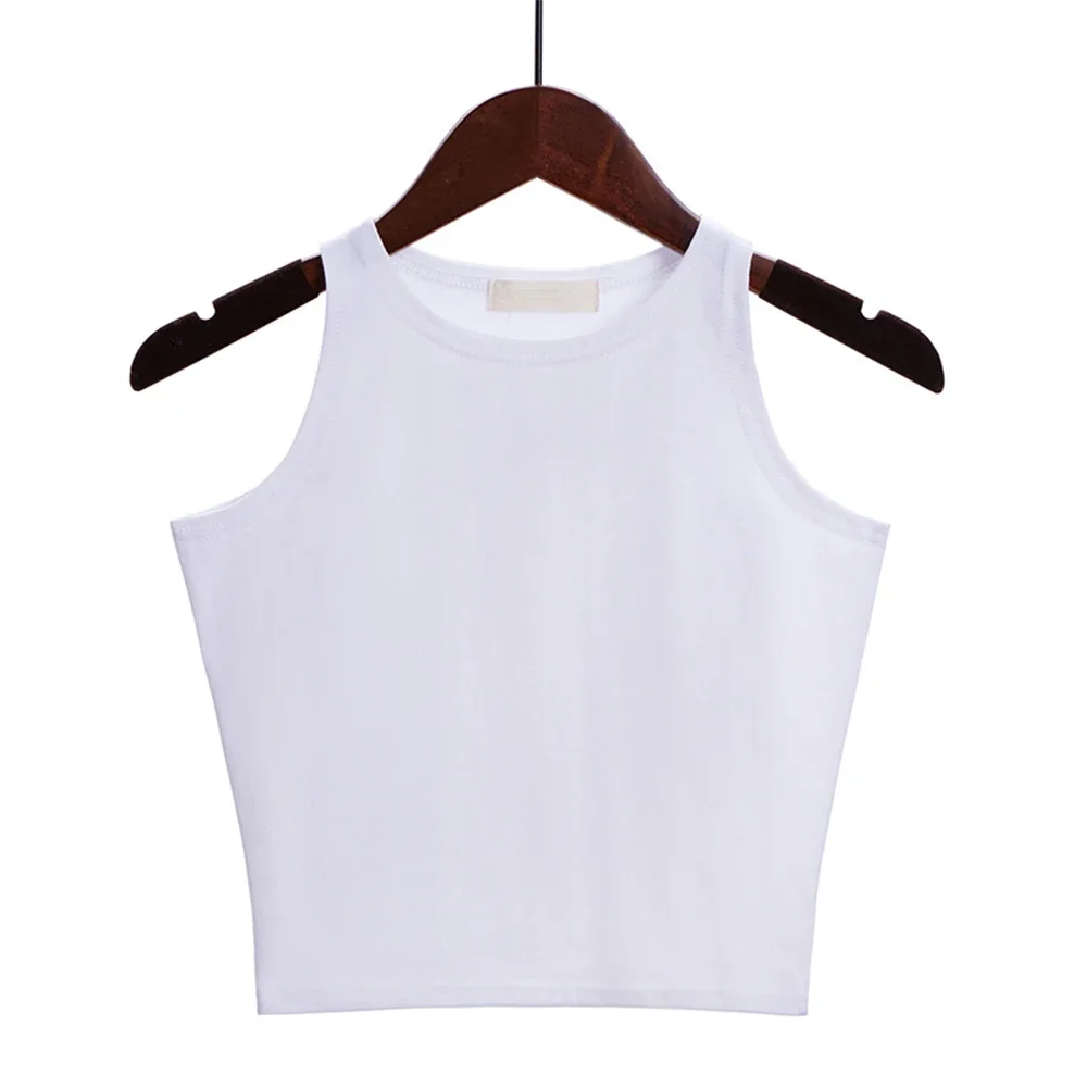 Women Summer Sleeveless Halter Basic Blouse Tops Sports Yoga Tank Casual Crew Neck Tank Tops Comfortable Soft Slim Clothing