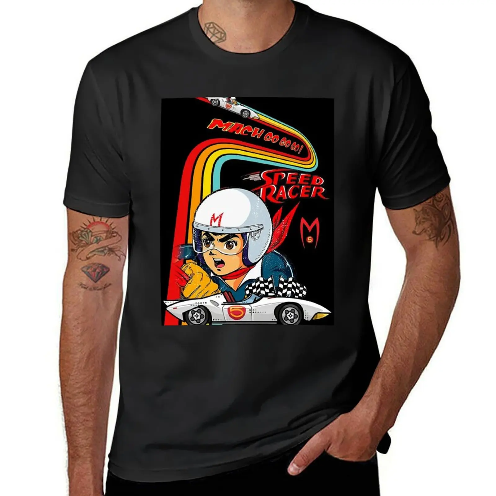 

Retro Go.. go.. speed racer go T-Shirt plus sizes sublime tops quick drying T-shirt men