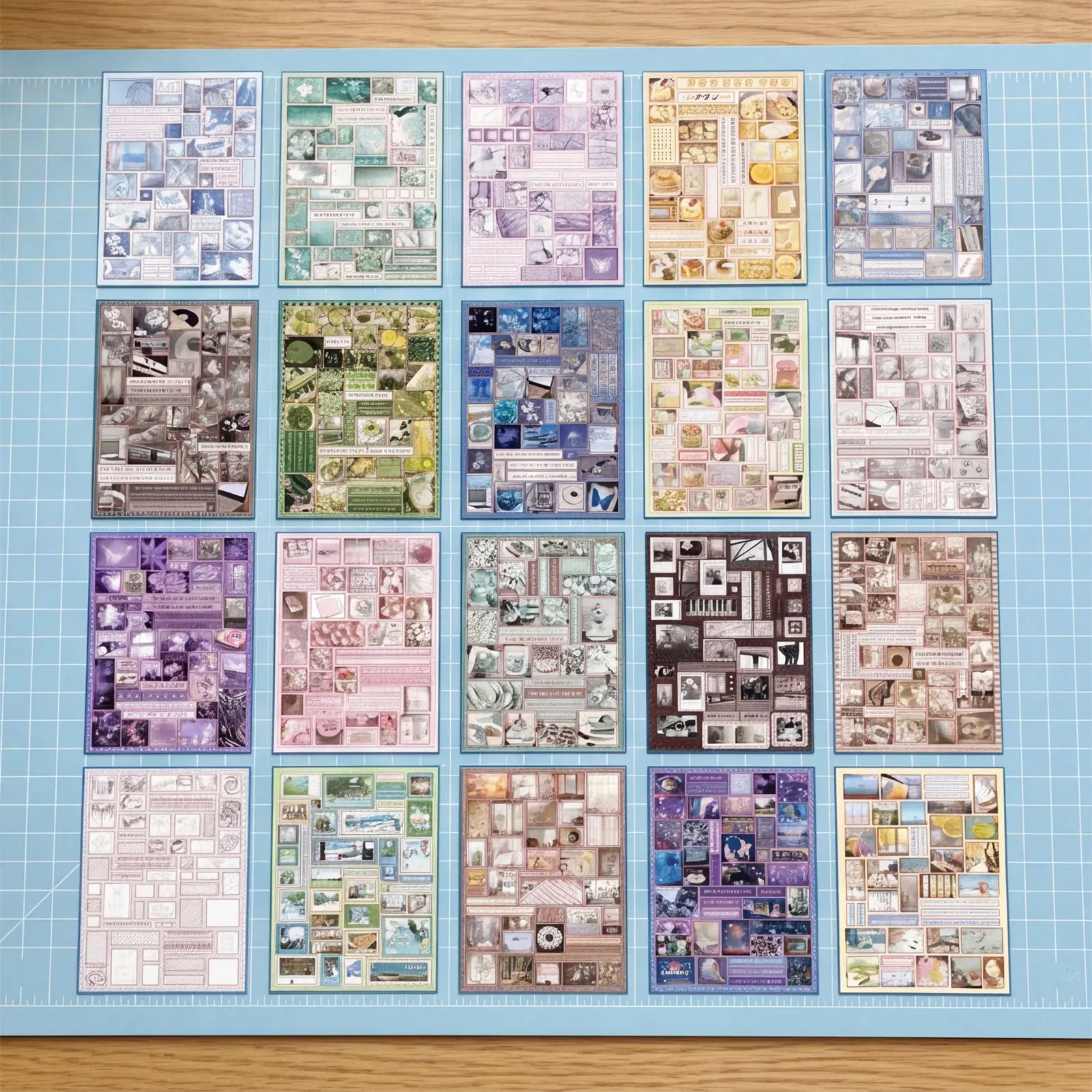 Journal Sticker-Book Laminated Coated Paper DIY Stickers Decorative Elements for Scrapbook Planner Phone Case Back Card