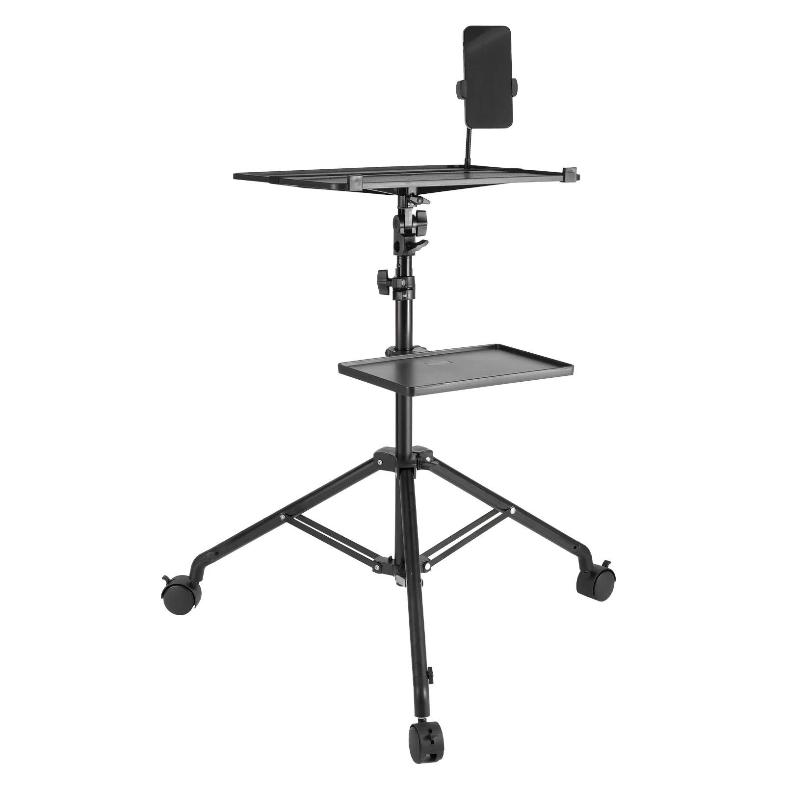 Projector Stand with Wheels, Laptop Stand Tripod Adjustable Height from 31.3 to 67.3
