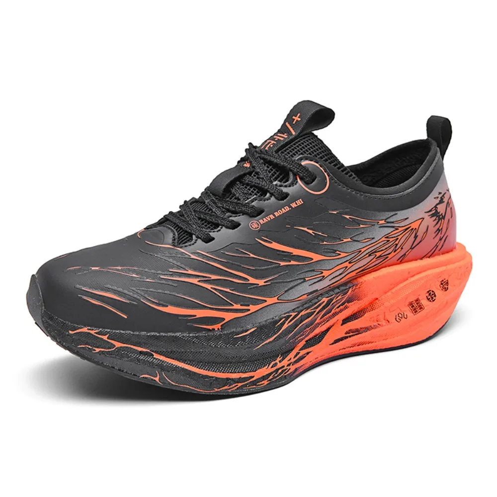 

2025 Men's Sports Shoes Fashion Printed Fluorescent Carbon Board Cushioning Shoes Stable Rebound Training Shoes Jogging Shoes