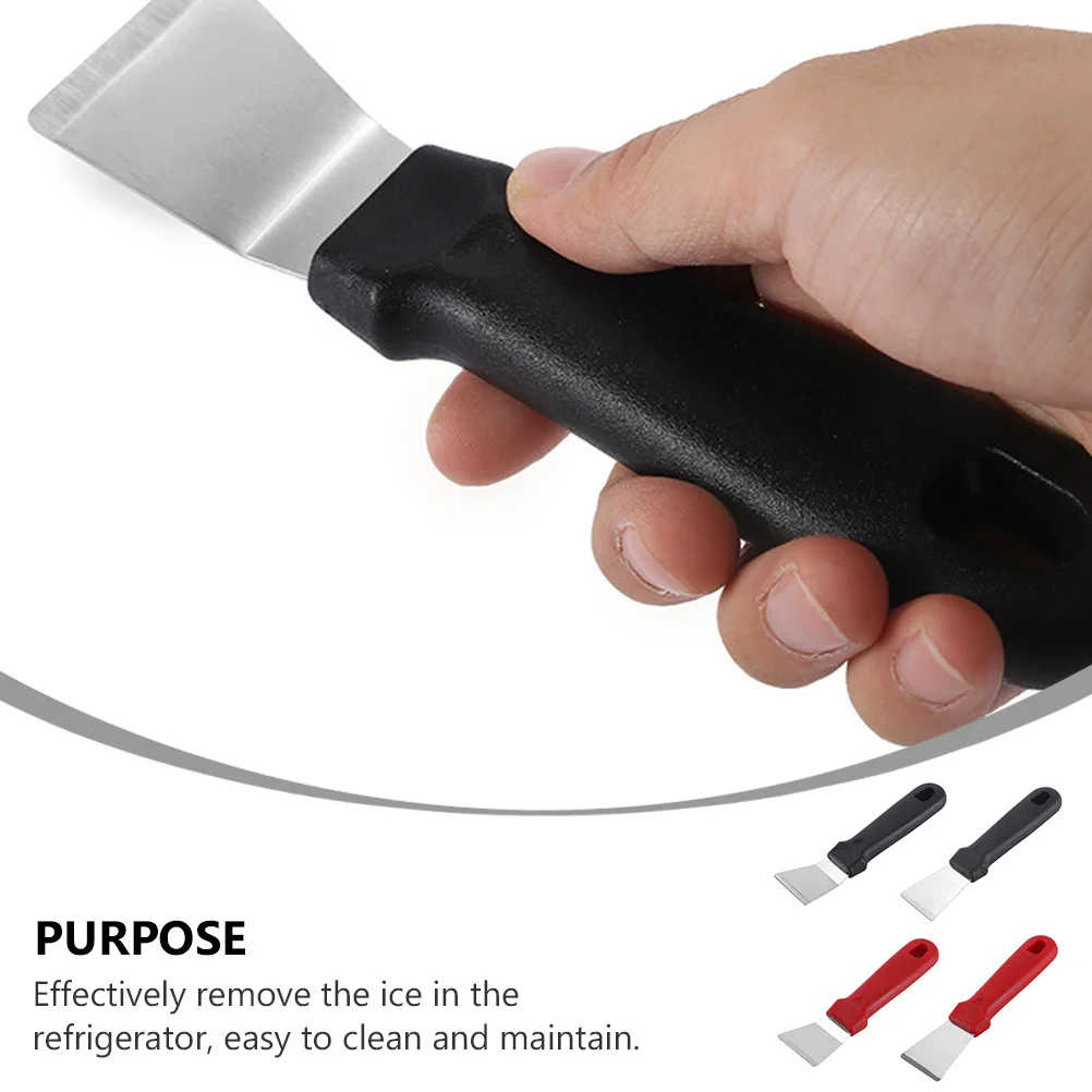 

4Pcs Stainless Steel Ice Shovel Premium Fridge Ice Scraper Kitchen Deicing Shovel Refrigerator Removal Tool Handheld Scoop
