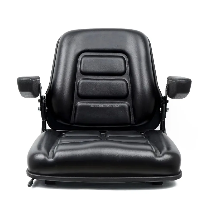 Skid steer loader Universal folding forklift seat with micro switch armrest