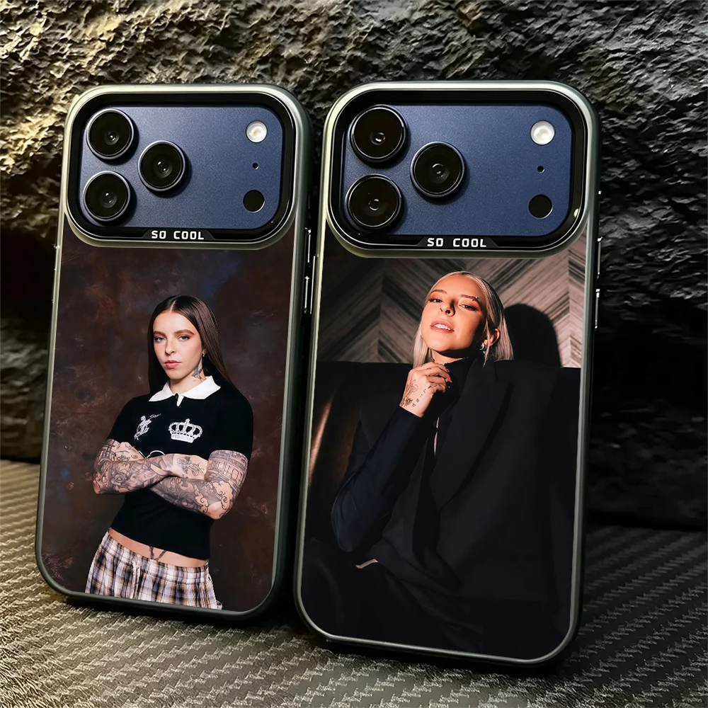 Чехол для телефона Y-Young Miko Do Not Disturb для iPhone 11 12 13 14 15 16 17 E Pro Max Plus Mini, гальванизированный серебристый, с лазерной цветной IMD-отделкой