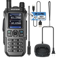 UV-21 Pro Baofeng Walkie Talkie Wireless Copy Frequency 999CH Tri-Band Charger TYPE-C Long Range NOAA FOR UV-5R Ham Radio