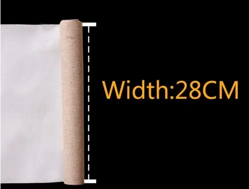 Imagem -03 - Ginflash 1m Mistura de Linho Preparado Camada de Lona em Branco Pintura a Óleo Tela Pintura Acrílica um Rolo 28 48cm de Largura