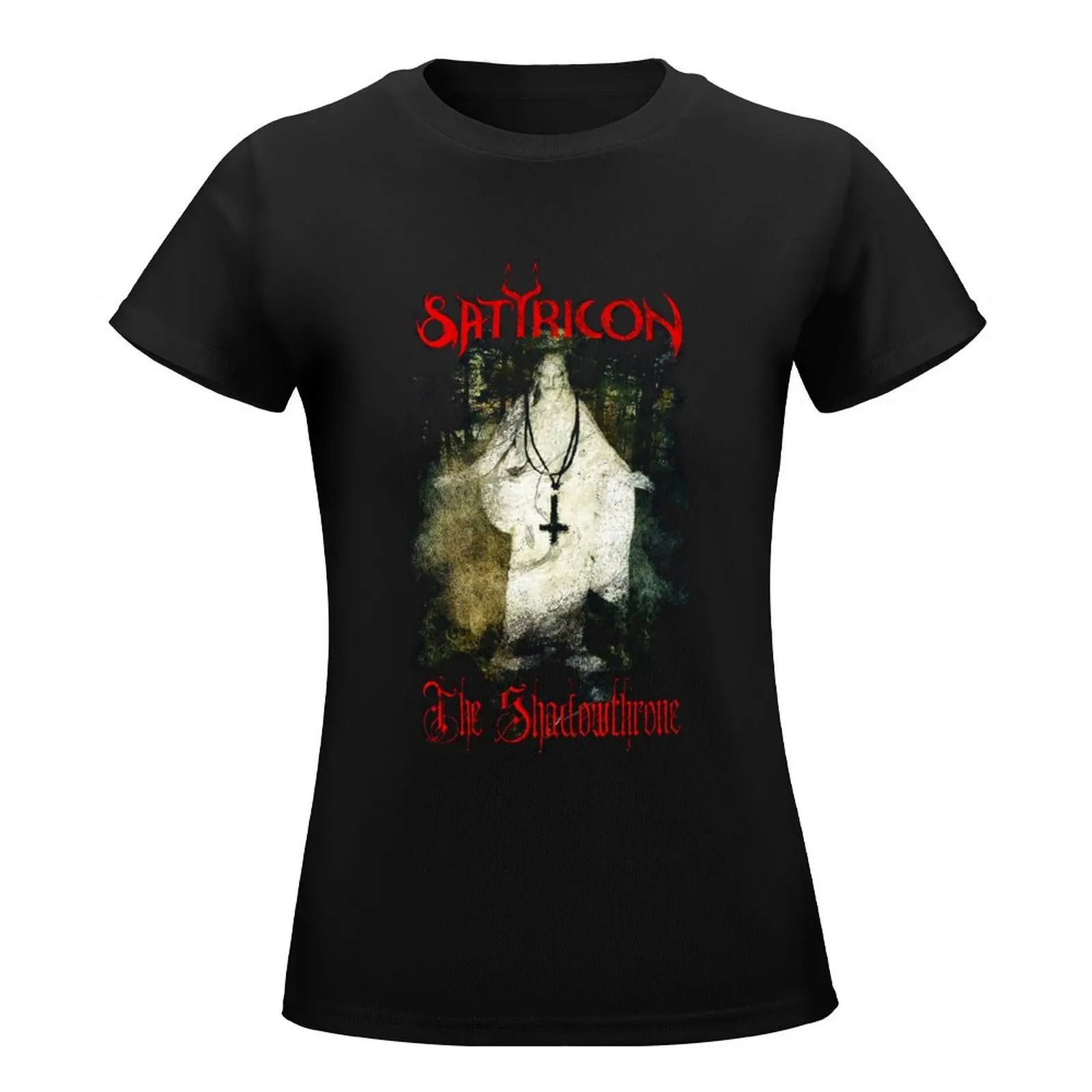 The Shadowthrone by Satyricon - Classic Old School Norwegian Black Metal T-Shirt funny plus sizes ariat shirts for Women