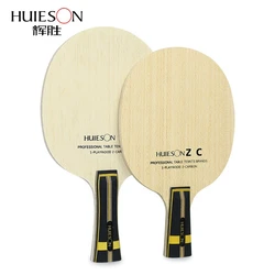 Huieson-5 palas de madera contrachapada de 2 capas, accesorio de fibra de carbono para tenis de mesa, raqueta de paleta de Ping Pong