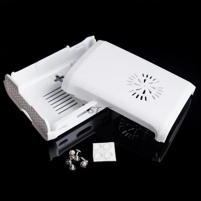 ラズベリーパイ3!!! 新しい! Pi ボックス ABS ケースとファンモジュール Raspberry Pi 2 & Raspberry Pi モデル b プラス + 2 個の純アルミニウムヒートシンク