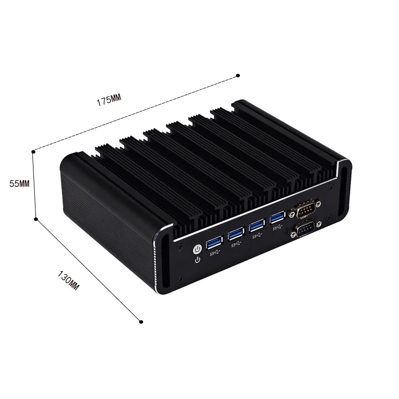 Core i7 5500u Fanless Mini Host Dual HDMI Dual Serial Port 2 Network Port Industrial Control Microcomputer