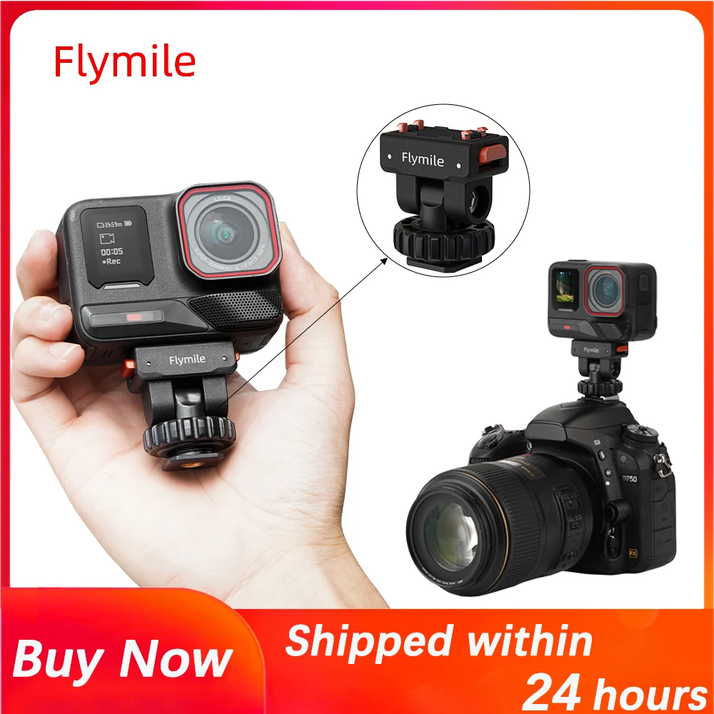 

Magnetic Quick Release Mount for Insta360 X5/Ace Pro 2,Extension Bracket,Adapter With Cold Shoe,For Insta360 Ace Pro Accessories