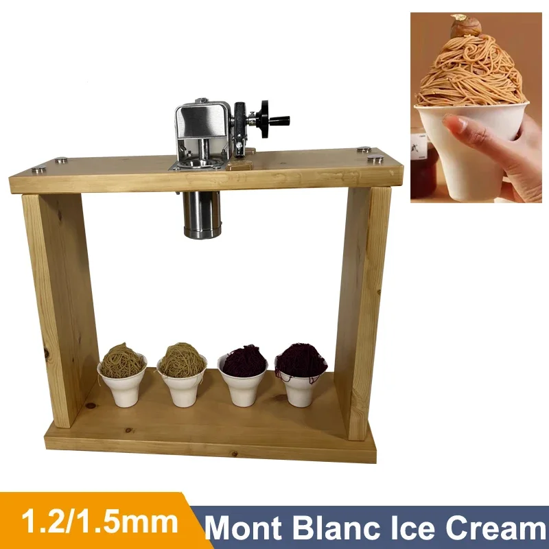 Mont blanc Ice Cream Maker Matha Gelato Noodle Maker Machine Matcha Mont Ice Cream Tool