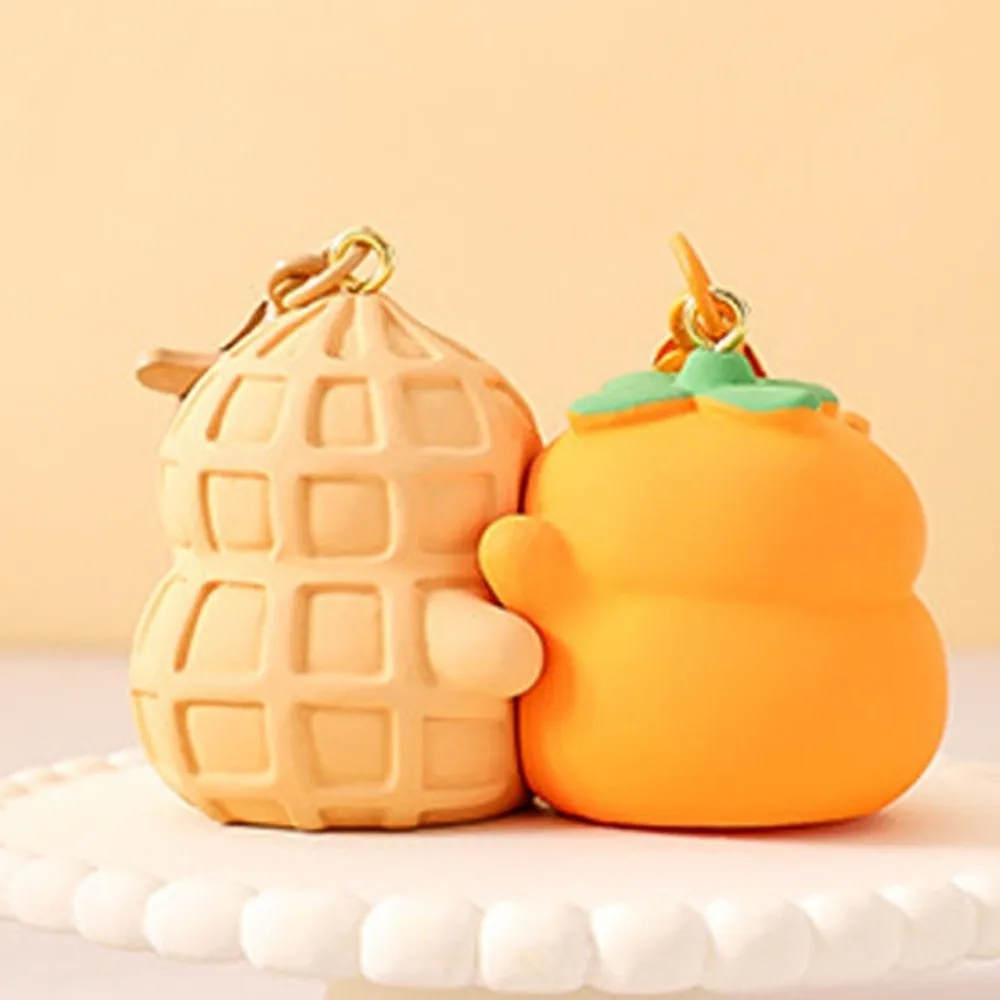 الإبداعية المغناطيسي القط تمثال المفاتيح الفول السوداني كابيبارا الكرتون الحيوان حلقة رئيسية الموز لطيف زوجين المعلقات الأولاد