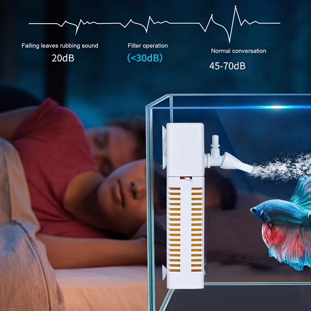 Filtro interno sumergible para acuario, bomba de circulación integrada, filtro Usb silencioso para pecera, suministros para pecera