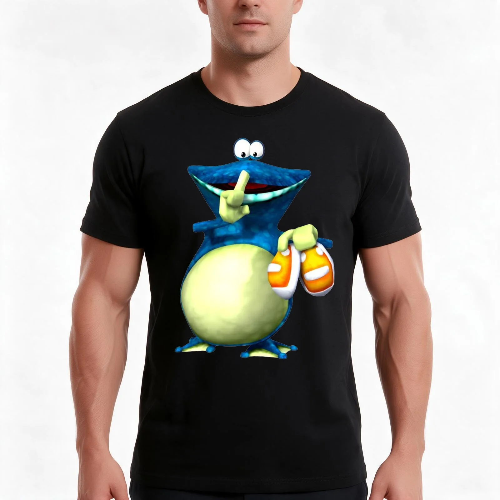 Globox T-Shirt, Summer Casual Cotton Tee, Oversized Streetwear Tops, Vintage Graphic Print, Loose Fit Short Sleeve, 100% Cotton