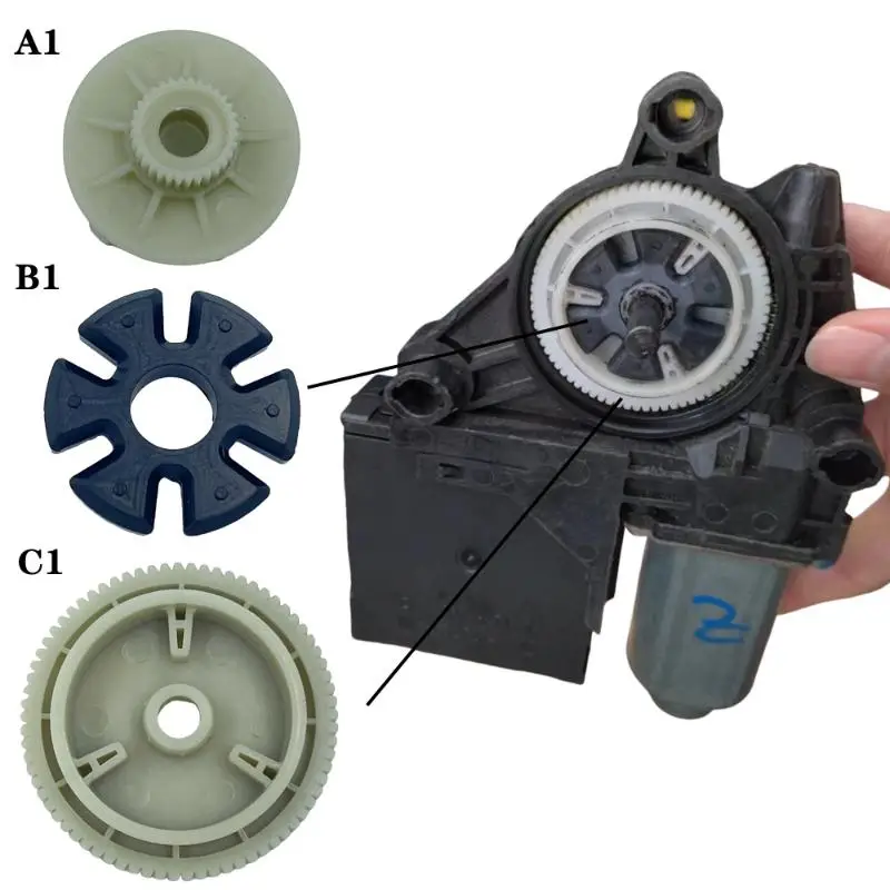For Touareg New Passat Magotan Car Repair Parts Window Lifter Gears Side Door Glass Motor Gear Rubber Pad