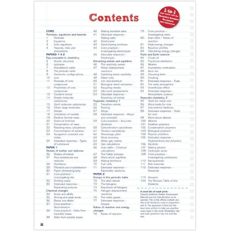 دليل مراجعة Pearson Edexcel GCSE للكيمياء أعلى مراجعة بما في ذلك مراجعة عبر الإنترنت والمسابقات لامتحان 2025 و2026