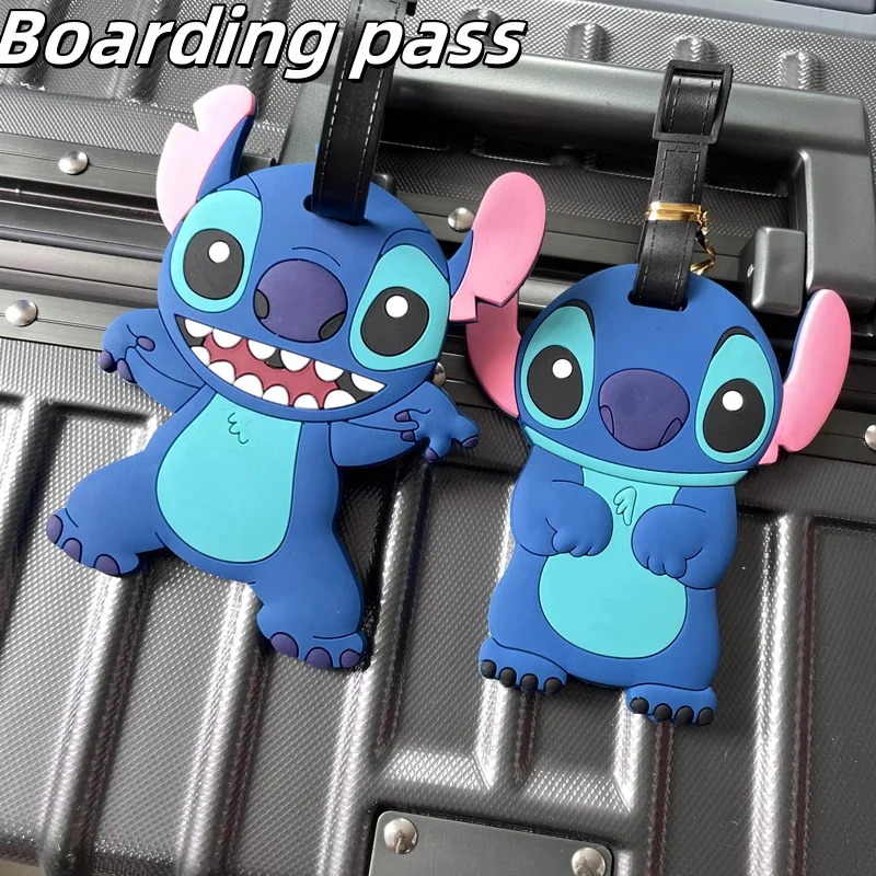 

stitch Disney cartoon cute stitch luggage tags suitcase backpack line sign boarding check-in accessories animation doll