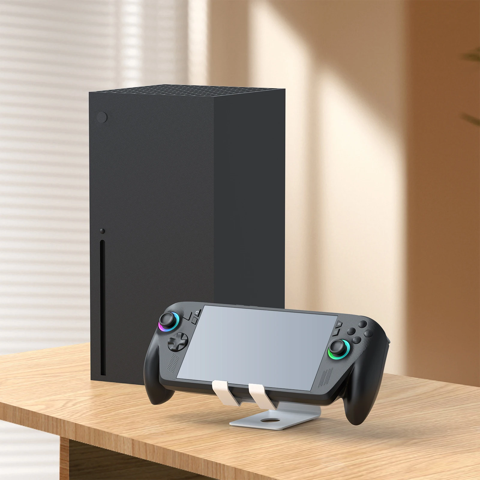 

Металлический держатель игровой консоли, аксессуары для игровой консоли, подставка для портативной консоли для ROG Xbox Ally/X для Switch 2/Steam Deck