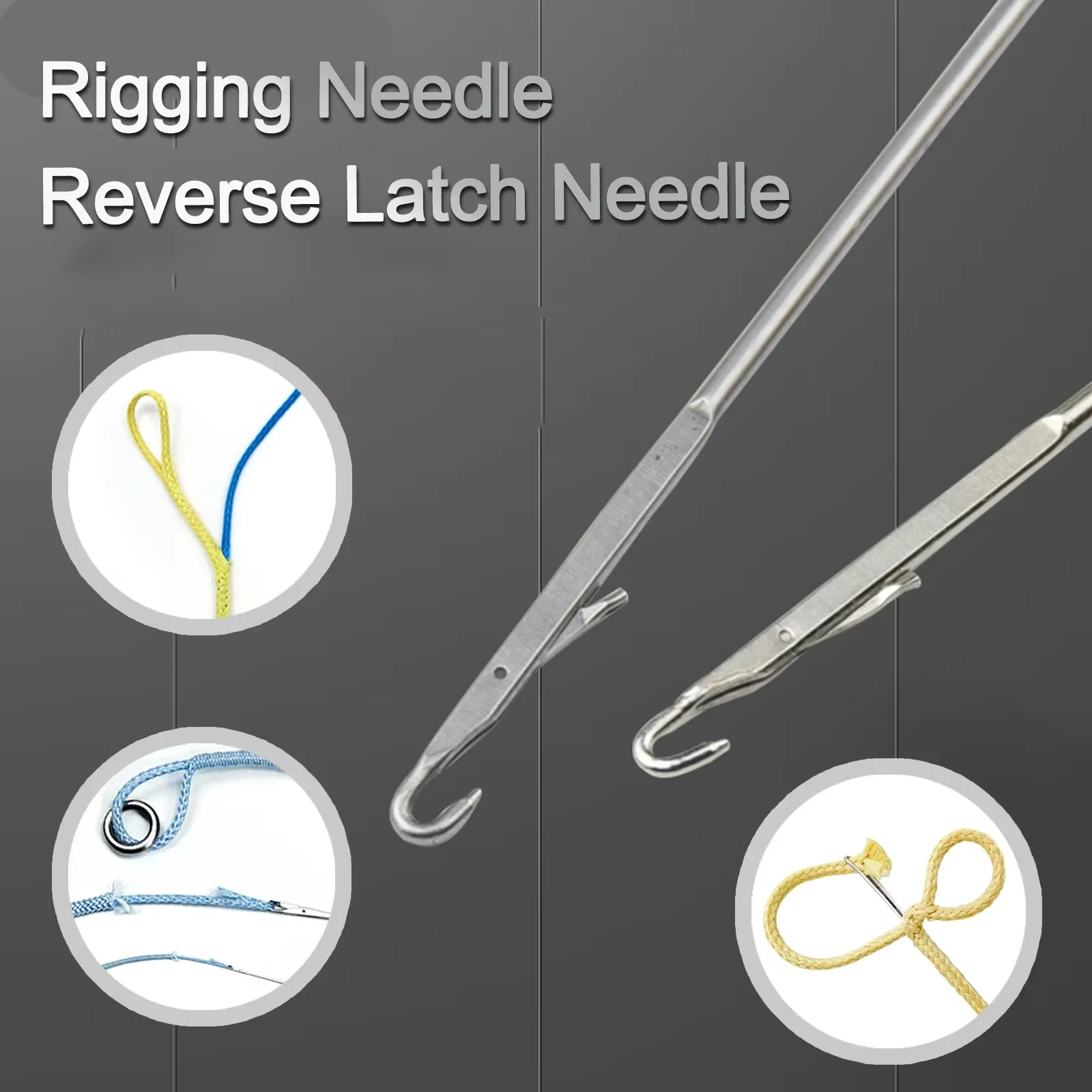 FishTrip Rigging Nadel Reverse Latch Nadel Angeln Assist Schnur Ring Spleißen Woolen UHMWPE Kevlar Linie Zubehör – Detail 1